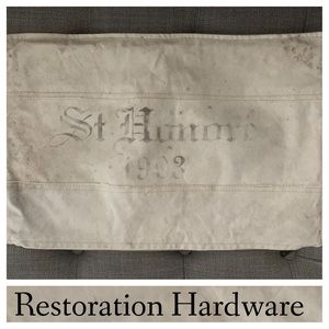 Restoration Hardware Cream Accent Pillow